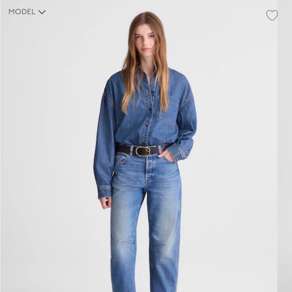 Madewell The Darted Barrel Leg Jeans